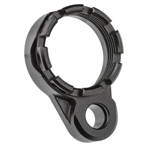 Fortis Manufacturing, Inc. Lightweight Enhanced AR15 End Plate, K1 System (Tapered) Castle Nut, Black Finish LE-BLK-K1-BLK