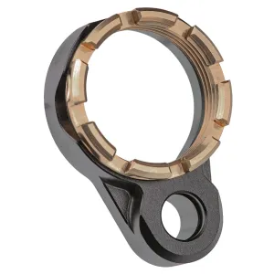 Fortis Manufacturing, Inc. Light Weight K1, Castle Nut and End Plate, Black and Flat Dark Earth, Anodized Finish LE-BLK-K1-FDE