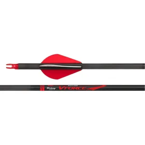 VICTORY ARCHERY VForce Sport 350 Fletched 6-Pack Arrow (VFS-350FQ-6)