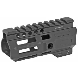 Midwest Industries Combat Rail, Handguard, 4.5" Length, M-LOK, Includes 5-Slot Polymer Rail Section, Barrel Nut and Wrench, Fits AR-15, Black Anodized Finish MI-CRM4.5