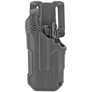 BLACKHAWK T-Series L3D, Duty Holster, LH, Black Finish, Fits Glock 17/22/31 With TLR7 44N700BKL