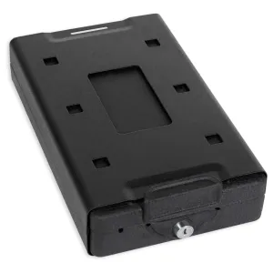 Bulldog Cases Car Safe, 11.3"x6.9"x2.5", Keyed Lock, Black BD1150