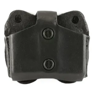 DeSantis Gunhide Double Magazine Pouch, Fits Most Single Stack 10MM/45 Caliber Magazines & Shield 9/40 Magazines, Ambidextrous, Black A01BJLLZ0