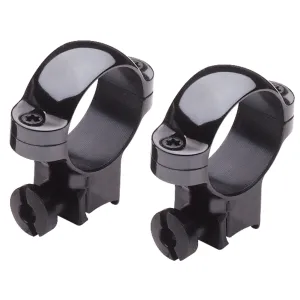 BURRIS Rimfire and Airgun 1in Medium Steel Gloss Finish Scope Rings (420072)