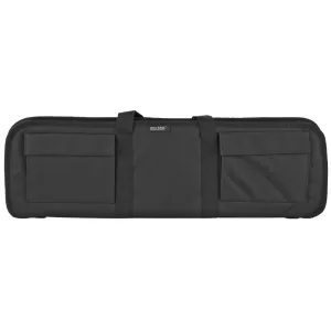 Bulldog Cases Tactical Shotgun Case, Fits Single Shotgun, Mossberg Shockwave and Similar, Elastic Shell Holders In External Pockets, 29" Soft Case, Black BD492-29