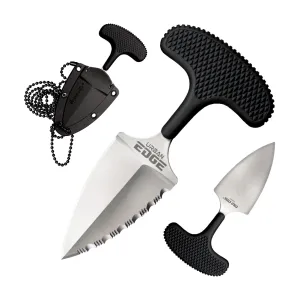 Cold Steel Best Pal Tool, 2.5", 50/50: Plain/Serrated Edge, AUS 8A/Stainless, Black Kraton, Secure-Ex Sheath CS-43XLS