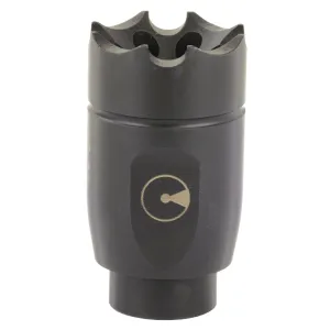Ultradyne USA ATHENA Linear Compensator, 762NATO/308 Winchester, Fits AR-10s with 5/8X24 Threads, Black, 4.6 oz., 416 Stainless Steel, Includes Shrouded Timing Nut UD10690
