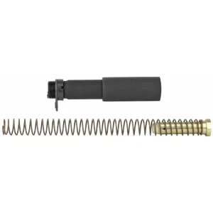 LBE Unlimited AR15 Pistol Buffer Tube Kit, Buffer Tube, Recoil Spring, Castle Nut, Receiver End Plate, Recoil Buffer, Black PBUFKT-BLK