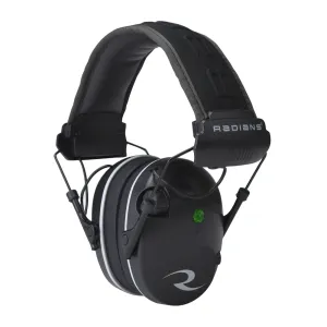 Radians R3200 Dual Mic, Electronic Earmuff, Black/Gray Finish R3200ECS