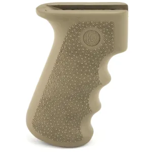 Hogue Overmolded Rifle Grip, Fits AK-47/AK-74, Finger Grooves, Rubber, Flat Dark Earth 74003