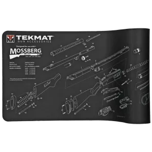 TekMat Mossberg Shotgun Mat, 12"x36", Black, Includes Small Microfiber TekTowel, Packed In Tube TEK-R36-MOSSBERG