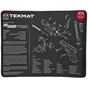 TekMat Sig P320 Ultra Premium Gun Cleaning Mat, 15"x20",Includes Small Microfiber TekTowel TEK-R20-SIGP320