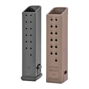 KRISS USA, Inc Magazine Extension, 45 ACP, +17 Rounds. Flat Dark Earth, Fits Kriss VECTOR, 3 Pack KVA-MX2K45FD01