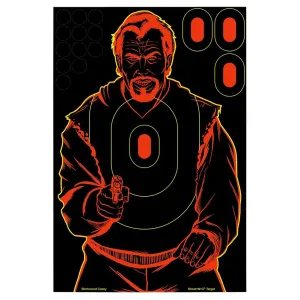 BIRCHWOOD CASEY Shoot-N-C 12" x 18" Bad Guy Silhouette Target - 100 sheet pack (34643)