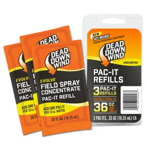 DEAD DOWN WIND Pac-It Refills Field Spray 3D+ (3ea/36oz), 3 ct. (1310)