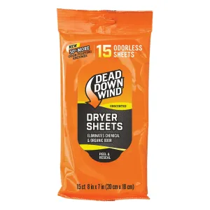 DEAD DOWN WIND Dryer Sheets (10 ct. PDQ Shelf Display), 15 ct. (1113)