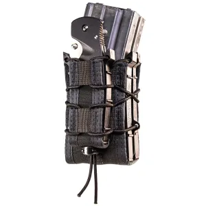 HIGH SPEED GEAR X2RP Taco MOLLE Black Double Rifle & Single Pistol Mag Pouch (112RP0BK)