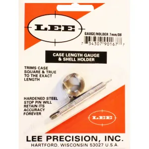Lee 90167 Case Length Gauge w/ Shell Holder 2 Piece 7mm-08 Remington