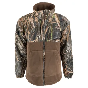 DRAKE Youth MST Eqwader Mossy Oak Blades Habitat Full Zip Jacket (DW3040-022)