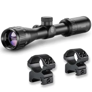 HAWKE Vantage  2-7x32 AO Mil-Dot Riflescope with Match Mount 1in Medium Weaver Scope Rings (14111+22113)