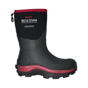 DRYSHOD Womens Arctic Storm Mid Black/Cranberry Boots (ARS-WM-CR)