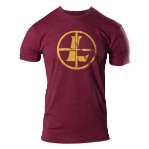 LEUPOLD Distressed Reticle Cardinal Heather XL Tee Shirt (181846)