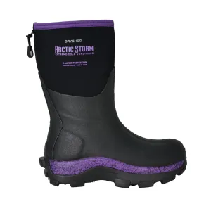 DRYSHOD Womens Arctic Storm Mid Black/Purple Boots (ARS-WM-PP)