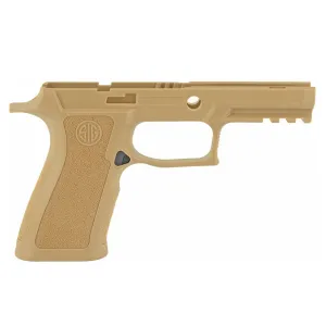 SIG SAUER P320 X-Series Carry 9/40/357 Medium Coyote Brown Grip Module Assembly (GRIP-MODX-CA-943-M-COY)