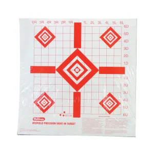 Champion Traps & Targets Redfield Style Precision Sight-In Target, 16"x16", 100/Pack 47387