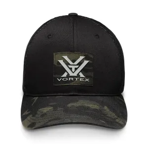VORTEX Mens Pathbreaker Pro One Size Black MultiCam Camo Cap (222-18-BCA)