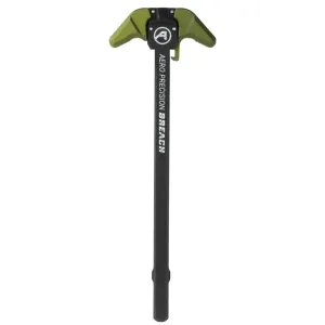 Aero Precision BREACH, AR-10 Charging Handle, Ambidextrous, Large Lever, Gas Deflection Shelf, Anodized Finish, Black and Olive Drab Green APRA700331C