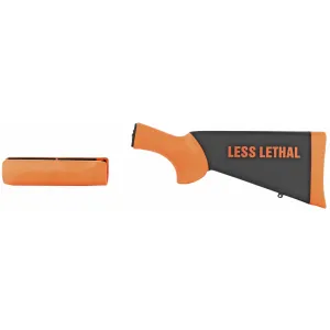 Hogue Overmolded Stock, For Less Lethal, Fits Remington 870, Orange 08742