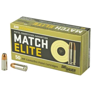 Sig Sauer V-Crown, 9MM, 115 Grain, Jacketed Hollow Point, 50Round Box E9MMA1-COMP-50