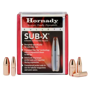 Hornady Sub-X, .452 Diameter, 395 Grain, Flex Tip, 50 Count 45031