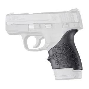 Hogue HandALL Beavertail Grip, Fits S&W M&P Shield/Ruger LC9, Rubber, Finger Grooves, Black 18400