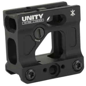 Unity Tactical FAST Micro, Red Dot Mount, 2.26" Optical Height, Compatible with T1/T2 Footprints, Anodized Finish, Black FST-MICB