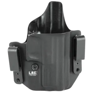 L.A.G. Tactical, Inc. Defender Series, OWB/IWB Holster, Fits Springfield XD Service 9/40, 4" Barrel, Kydex, Right Hand, Black Finish 3010