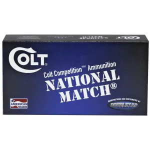 DoubleTap Ammunition Colt National Match, 223 Remington, 62Gr, Full Metal Jacket, 50 Round Box 223R62FMJCT