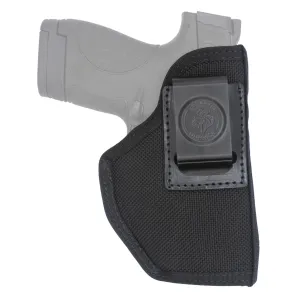 DeSantis Gunhide Super Stealth, IWB Holster, Nylon, Ambidextrous, Black, Fits Colt Officer, Glock 43, 43X, Kahr 9MM/40CAL, Keltec PF9, Kimber Ultra Carry, Ruger LC9, EC9S, S&W Shield EZ380, Shield 9 EZ, Beretta NANO M97BJD6Z0