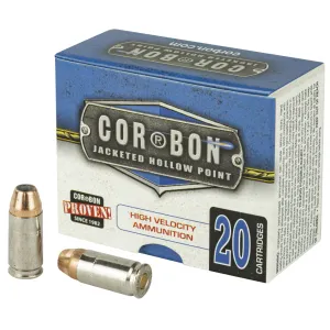 CorBon Self Defense, 9MM, 90 Grain, Jacketed Hollow Point, +P, 20 Round Box 990
