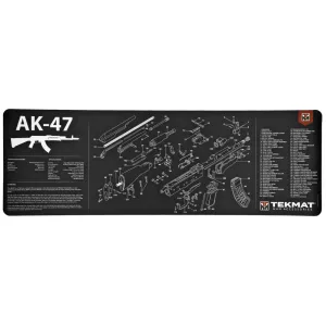 TekMat AK-47 Rifle Mat, 12"x36", Black, Includes Small Microfiber TekTowel, Packed In Tube TEK-R36-AK47