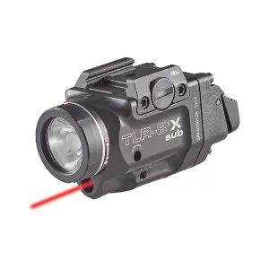 STREAMLIGHT TLR-8 X Sub 500 Lumens White LED Weapon Light with Red Laser fits Springfield Hellcat (69419)