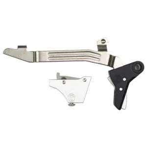 TIMNEY TRIGGERS Alpha Competition Trigger for Glock Gen 3/4 (ALPHA-GLOCK-3-4-SILV)