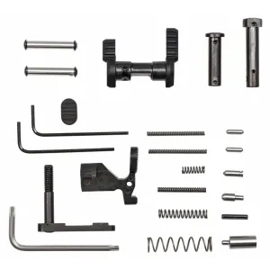 Armaspec Gun Builder's Lowers Parts Kit (Less FCG and Grip), Fits AR 5.56/.223, This Is NOT A Complete Lower Parts Kit, Black Finish ARM151-BLK