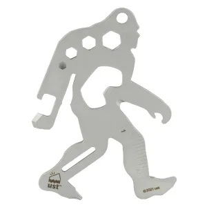 UST - Ultimate Survival Technologies Sasquatch Tool, Multi Tool, Silver, Stainless Steel, Includes Carabiner, 3.6"x2.5"x0.1" 1156810