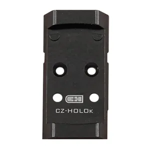C&H Precision Weapons CHP Adapter Plate, Converts the CZ P-10 Optic Ready to the Holosun 407/507K, Anodized Finish, Black, Includes Mounting Hardware CZ-HOLOk