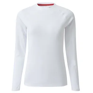GILL Women's UV Tec White Long Sleeve Crew Neck Tee (UV011WW)