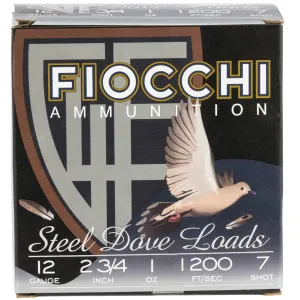 FIOCCHI Dove 12 Gauge 2.75in 1 oz 7 Shot 25 Bx/10 Cs Ammo (12DLS17)