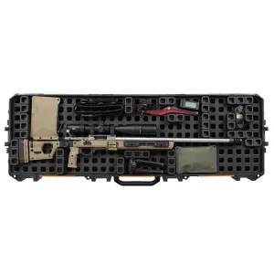 MAGPUL DAKA Black Polypropylene Grid Organizer for Pelican 800 Vault Double Rifle Case (MAG1302-BLK)