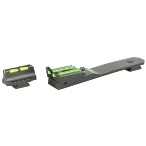Hi-Viz Litewave, Front & Rear Sight Set, Fits Henry H001T/H003T/H004/H010B Rifles, Front Sight Includes Green Red White Litepipes, Rear Sight Includes Two Non-Replaceable Green Litepipes HHVS450
